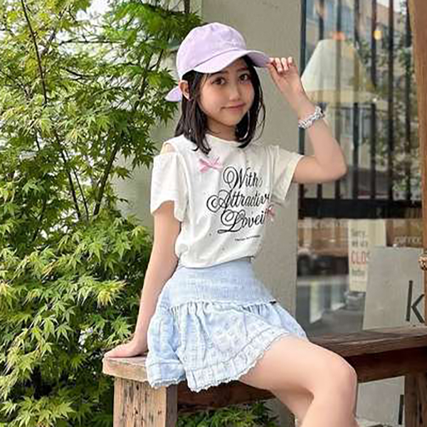 【再入荷】by LOVEiT ビジューガーリーTシャツ