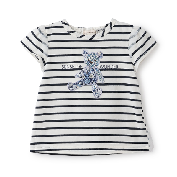 リバティクマアップリケＴシャツ
