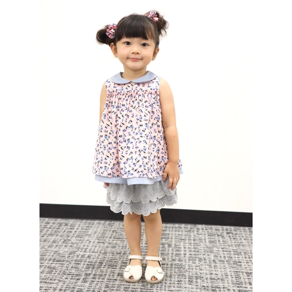 小花柄チュニック