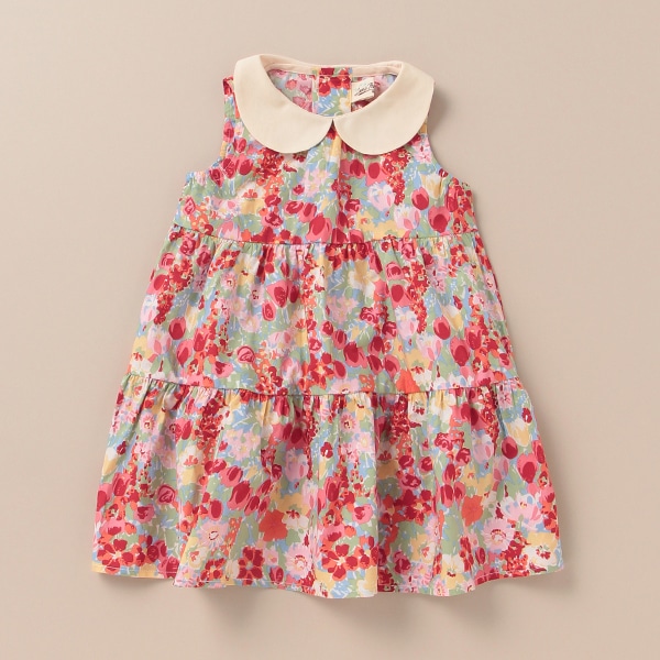 summer flowersティアードワンピース