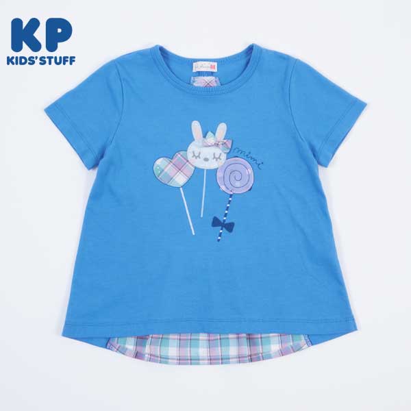 うさぎキャンディー後ろ切り替え半袖Tシャツ(100～130)