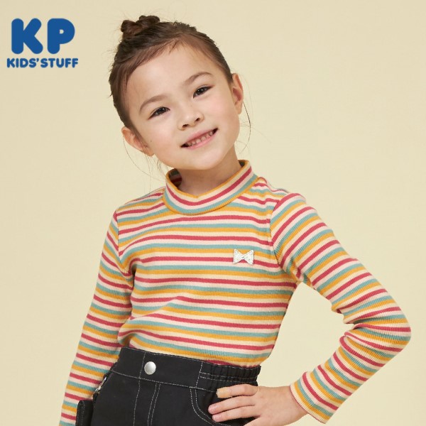 KP マルチボーダー長袖Tシャツ(80～140)