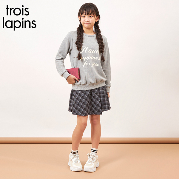 troislapins(トロワラパン)ラッププリーツスカート(140～160)