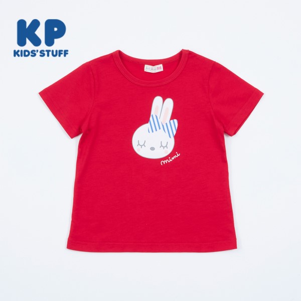 KP(ケーピー)うさぎバックロゴ半袖Tシャツ100～130