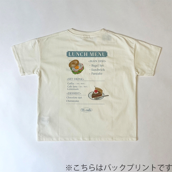 ソロナカフェスイーツ柄半袖Tシャツ