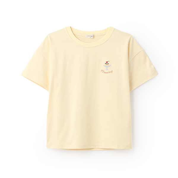 ソロナカフェスイーツ柄半袖Tシャツ