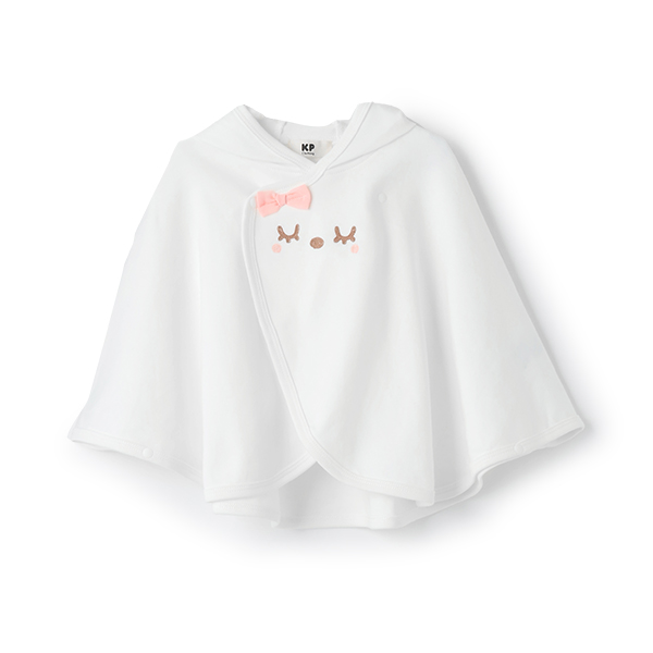mimiお顔刺しゅう＆立体耳つきマント