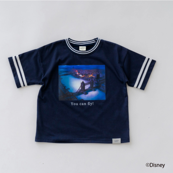 【Disney】【リンク】ピーター・パン/ライン半袖Tシャツ