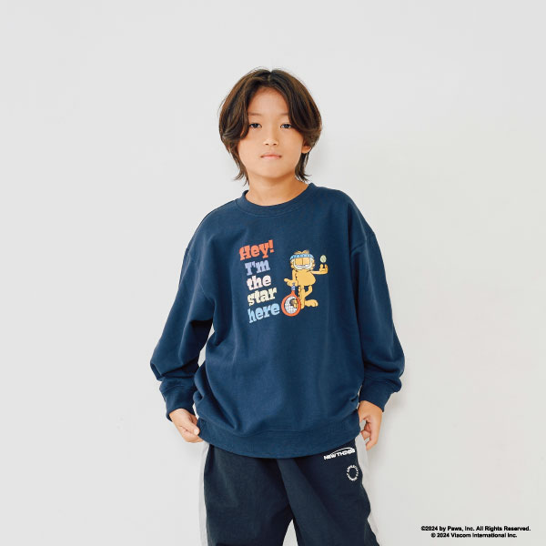 【パパもおそろい】Kidsガーフィールド裏毛プルオーバー