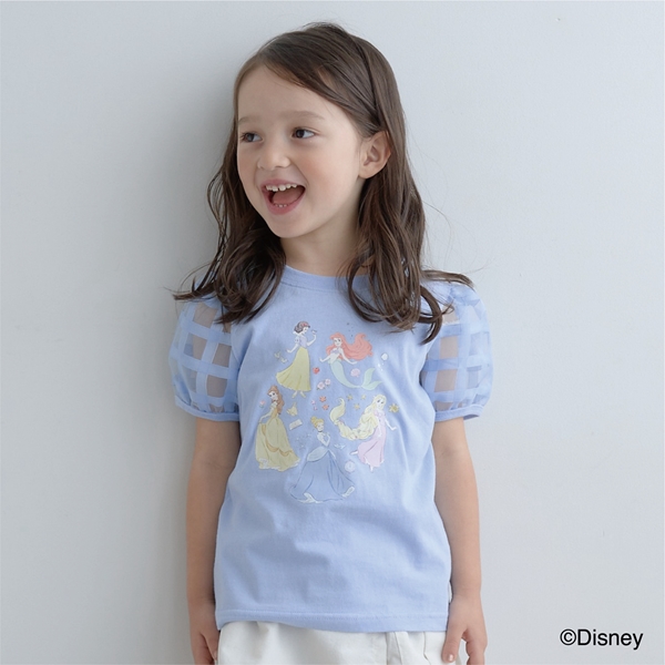 【一部再入荷】【Disney Princess】【型崩れしないやわらかコットン】 Tシャツ