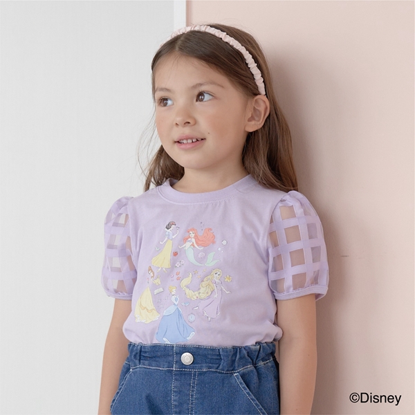 【一部再入荷】【Disney Princess】【型崩れしないやわらかコットン】 Tシャツ