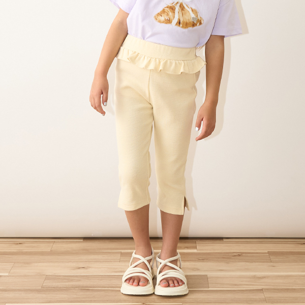 【大人気カラー再入荷】【ともパン】サイドスリット7分丈カプリパンツ