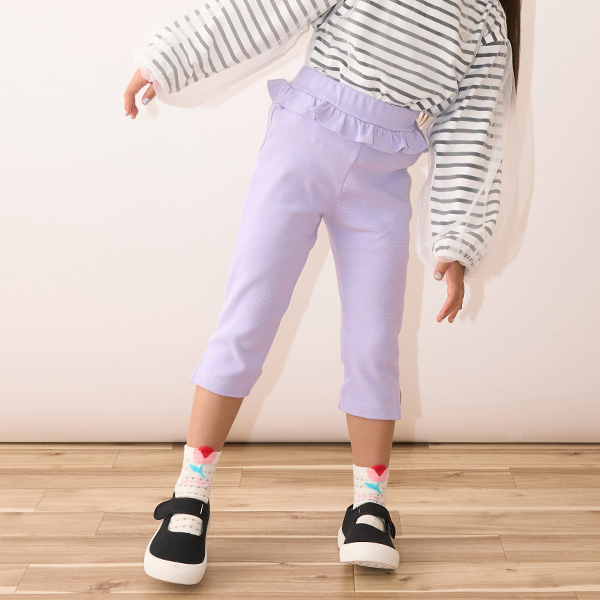 【大人気カラー再入荷】【ともパン】サイドスリット7分丈カプリパンツ