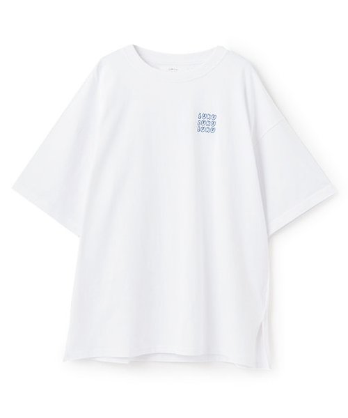 ロゴ刺しゅうBIGTシャツ
