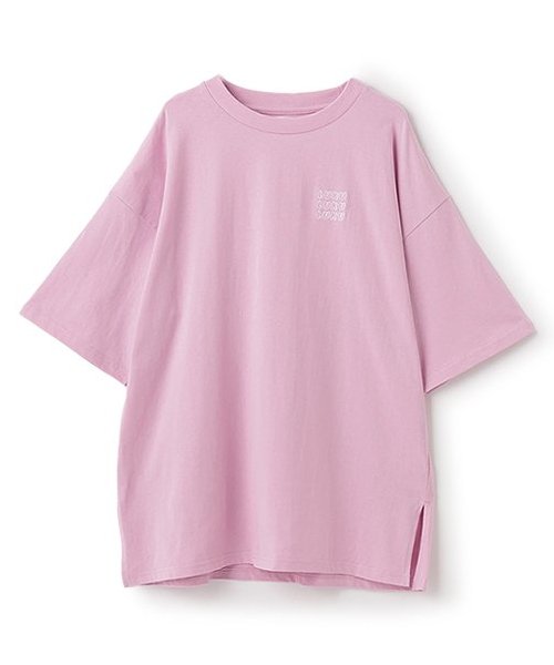 ロゴ刺しゅうBIGTシャツ