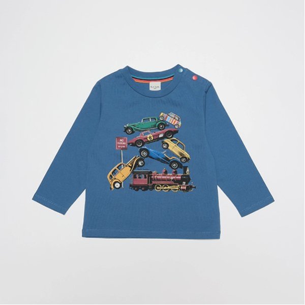 クラシックカー長袖Tシャツ