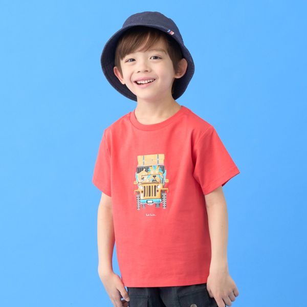 サファリカーアニマル半袖Tシャツ