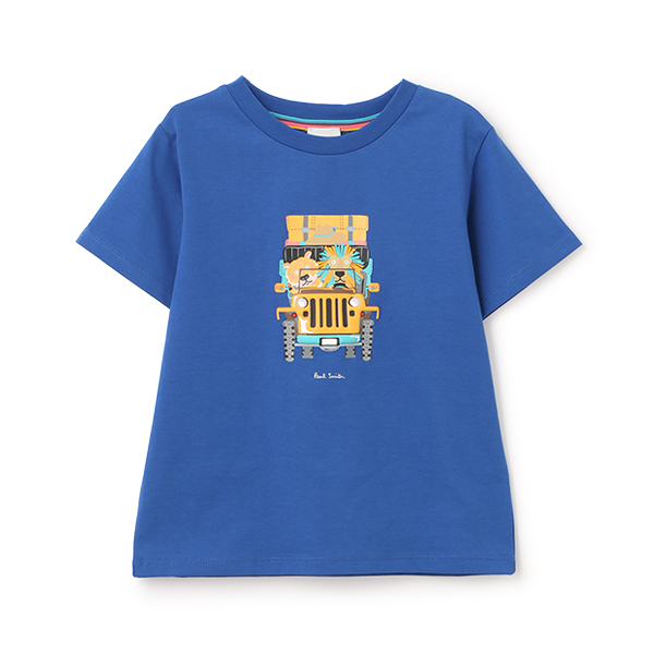 サファリカーアニマル半袖Tシャツ