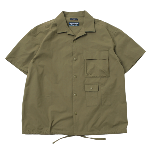 【Penfield】【撥水】【セットアップ対応】リップストップ・ワーク半袖シャツ