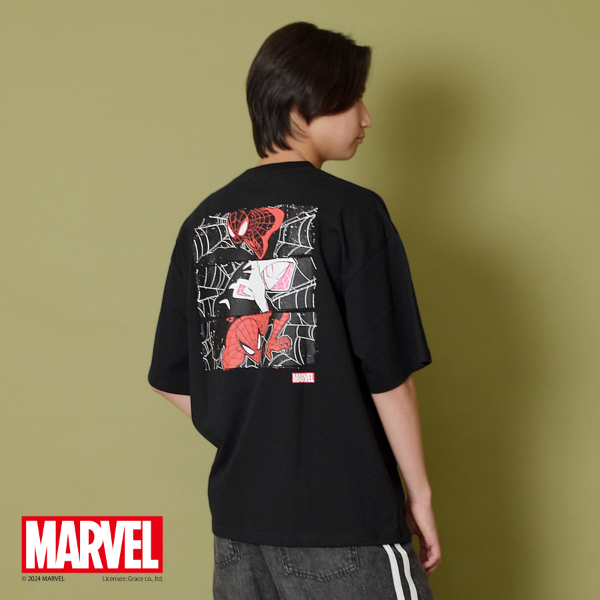 【MARVEL】スパイダーマン/バックプリントビッグTシャツ