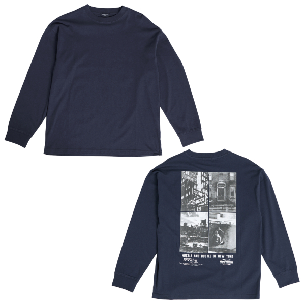 NYCバックフォト長袖Tシャツ