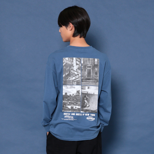 NYCバックフォト長袖Tシャツ