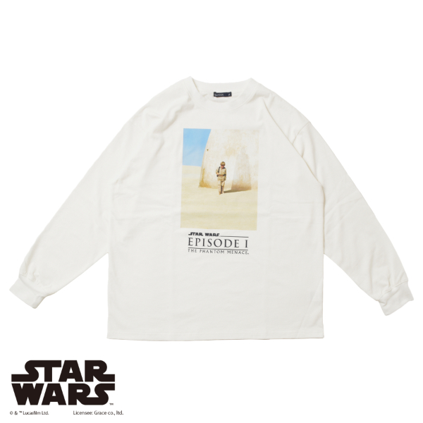 【STAR WARS】アナキン・スカイウォーカーフロントプリント長袖Tシャツ