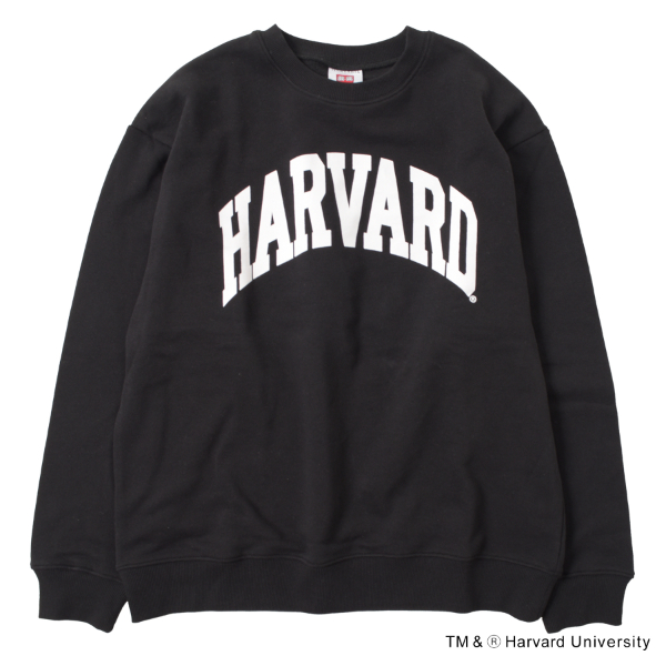 【HARVARD】フロントアーチロゴプリントトレーナー