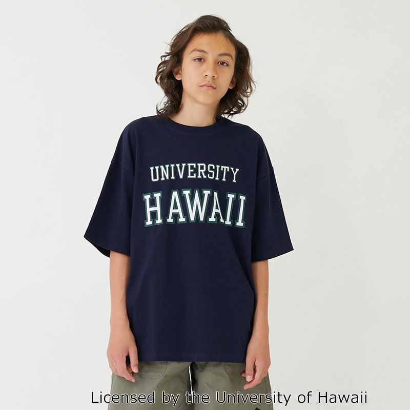 【大人向けサイズあり】【接触冷感】ハイクールコットン・ハワイ大学半袖Tシャツ