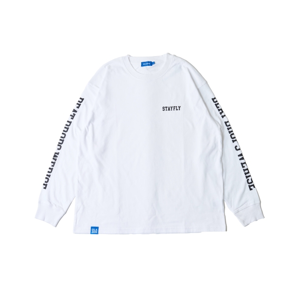 袖ロゴプリント長袖Tシャツ