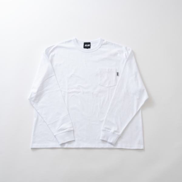 【GLSW.】【ヘビーウェイト天竺】リフレクターロゴポケット長袖Tシャツ