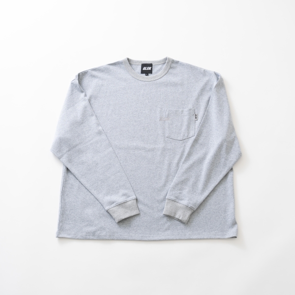 【GLSW.】【ヘビーウェイト天竺】リフレクターロゴポケット長袖Tシャツ