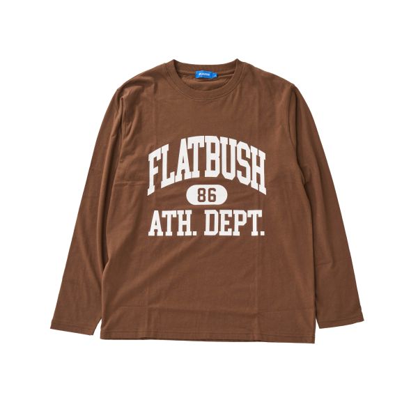 【プチプラ】フロントカレッジロゴ長袖Tシャツ