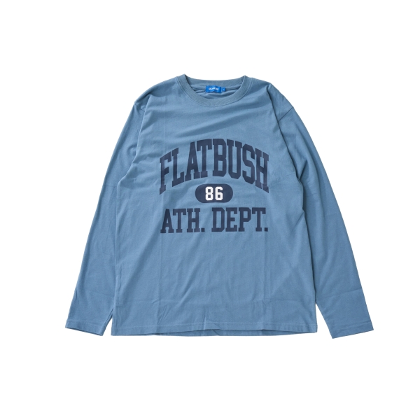 【プチプラ】フロントカレッジロゴ長袖Tシャツ