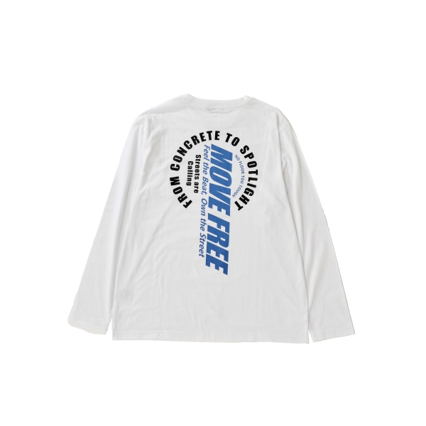 【プチプラ】バックサークルロゴ長袖Tシャツ
