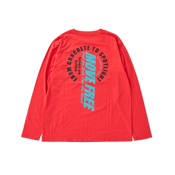 【プチプラ】バックサークルロゴ長袖Tシャツ