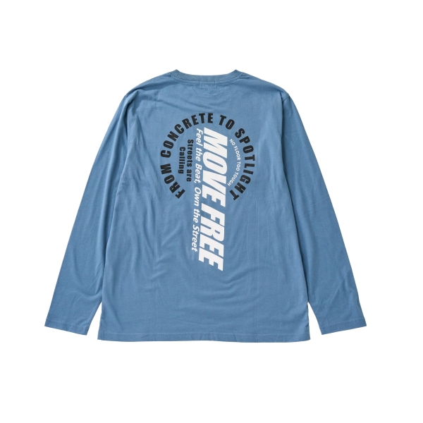 【プチプラ】バックサークルロゴ長袖Tシャツ