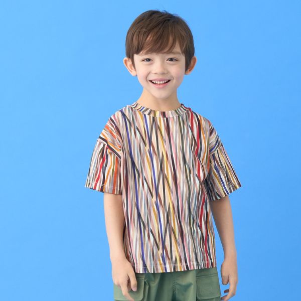 総柄半袖Tシャツ
