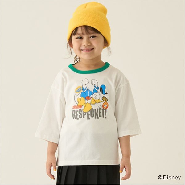 【Disney】 リンガー７分袖Tシャツ