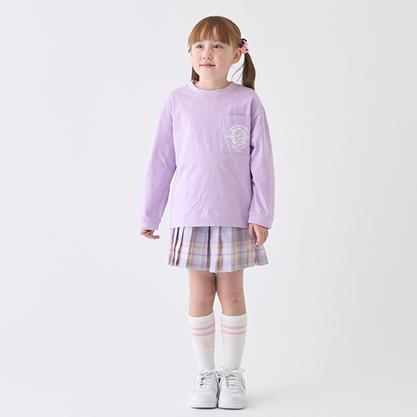 チェックプリーツキュロット