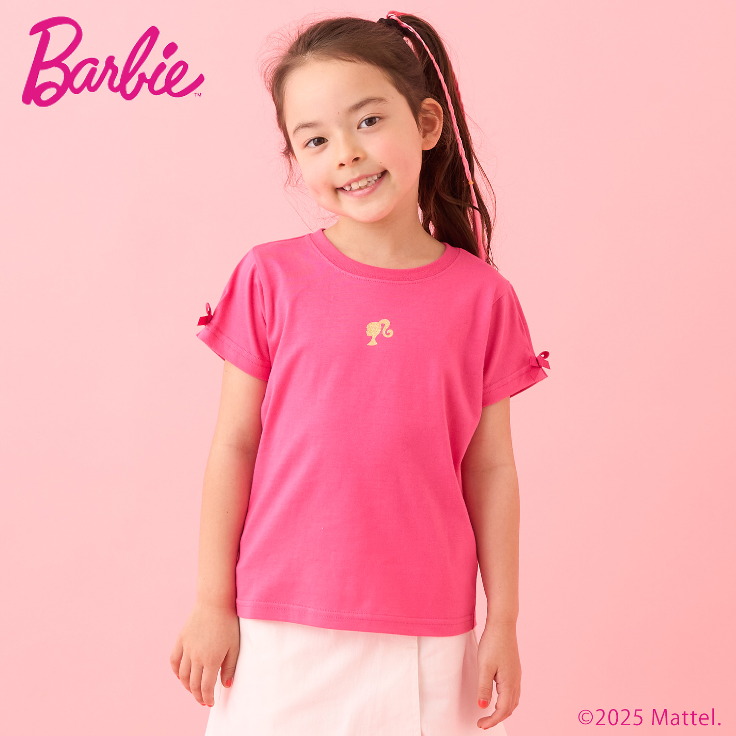 【Barbie】袖タックTシャツ