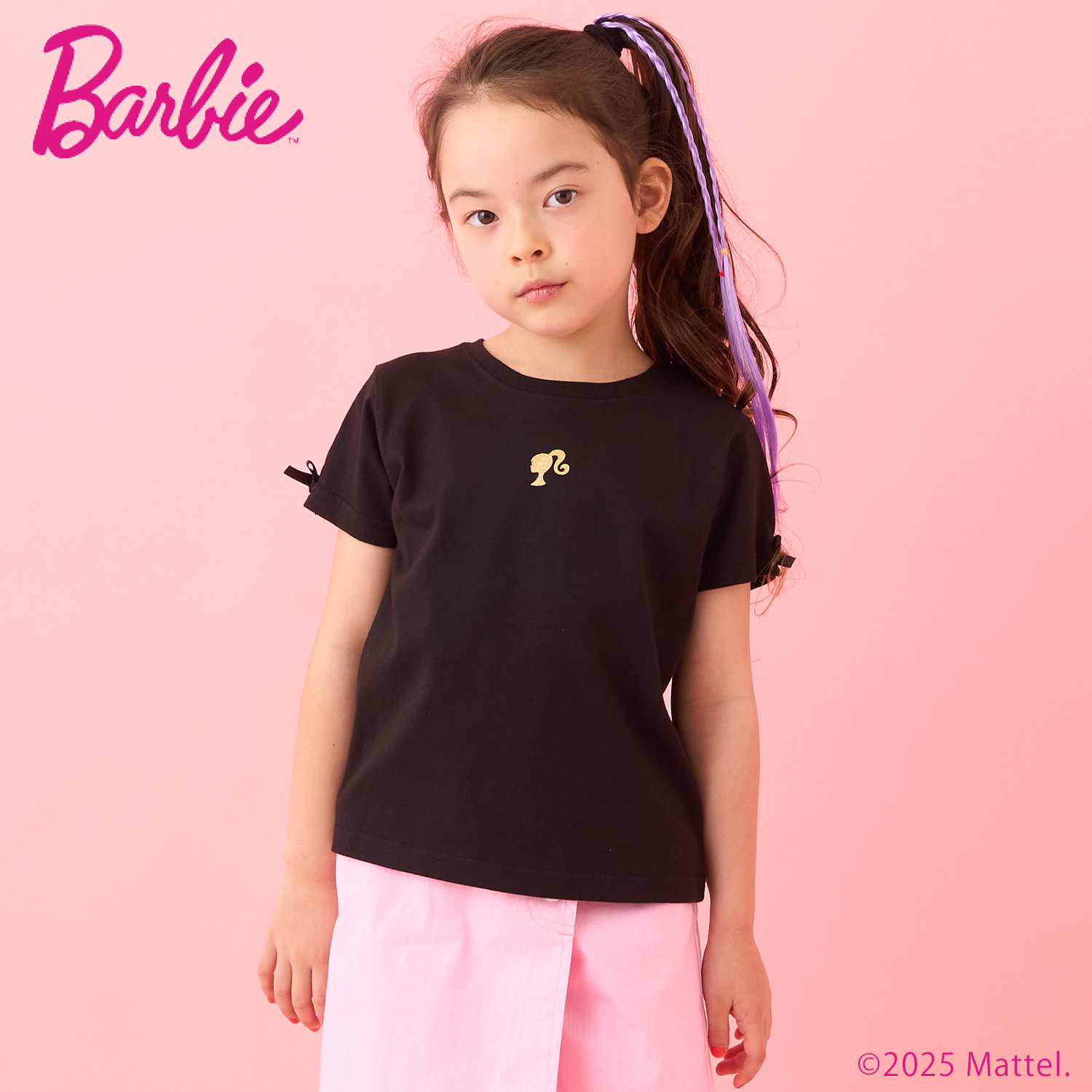 【Barbie】袖タックTシャツ