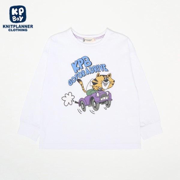 KPBOY とらプリント長袖Ｔシャツ(80～90)