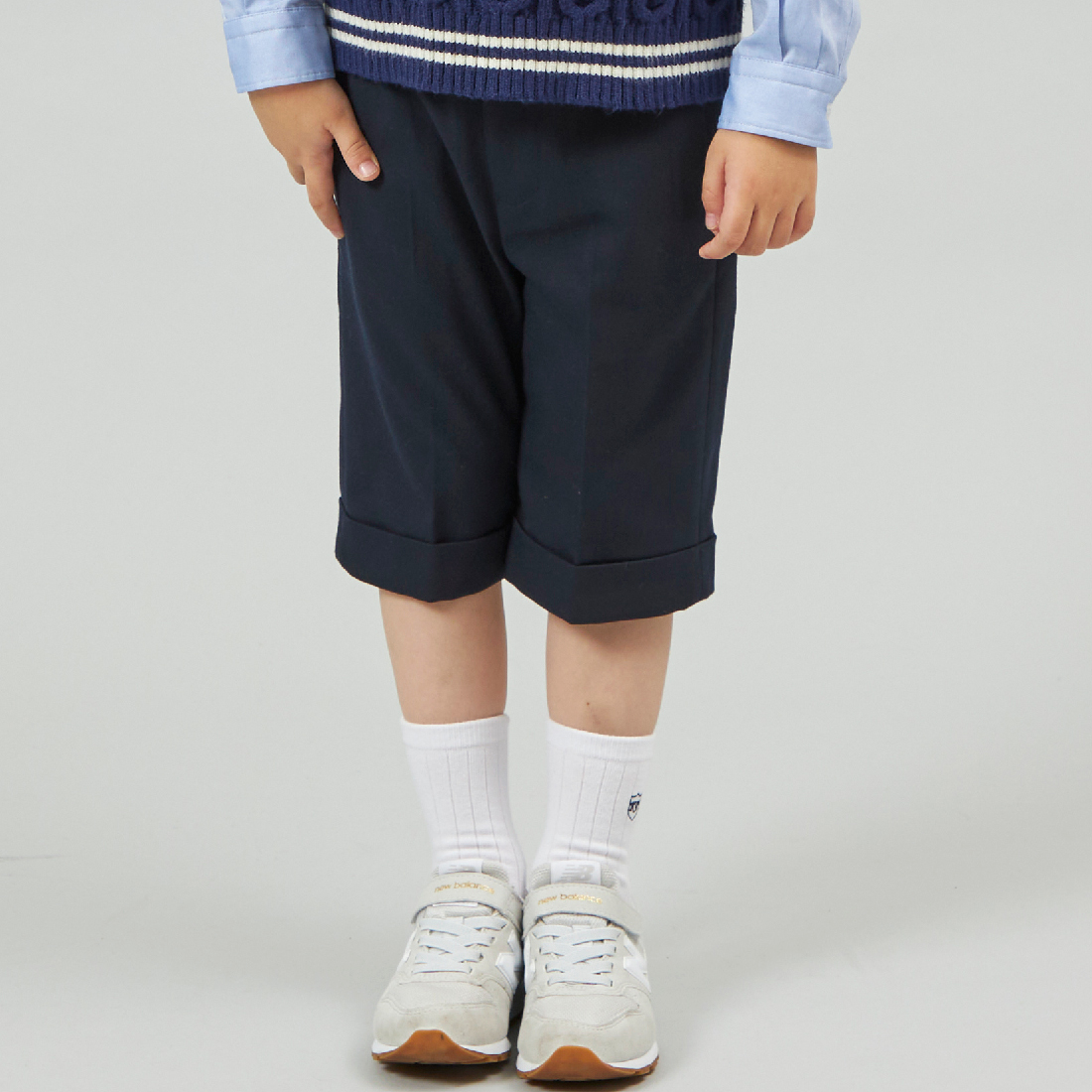 KPBOY(ケーピーボーイ)ツイルストレッチハーフパンツ(90～130)