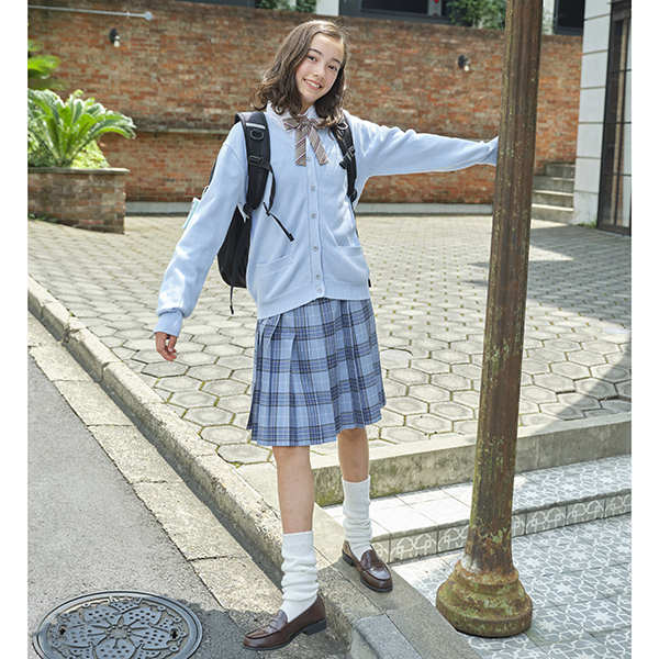 *52cm丈24本プリーツチェックスカート