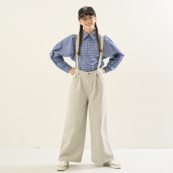 【AMI】サスつきフックワイドパンツ