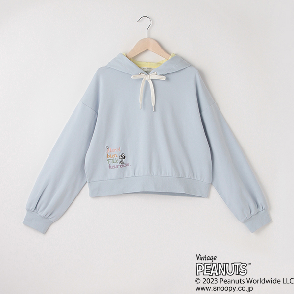 【PEANUTS】レインボーロゴパーカ