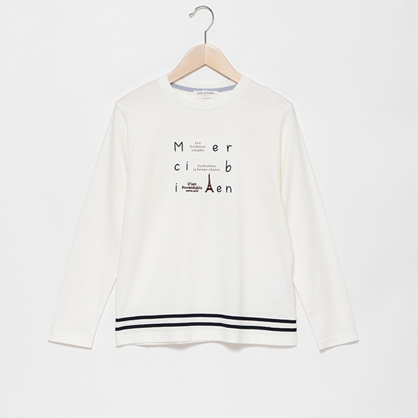 エッフェルロゴロングTシャツ