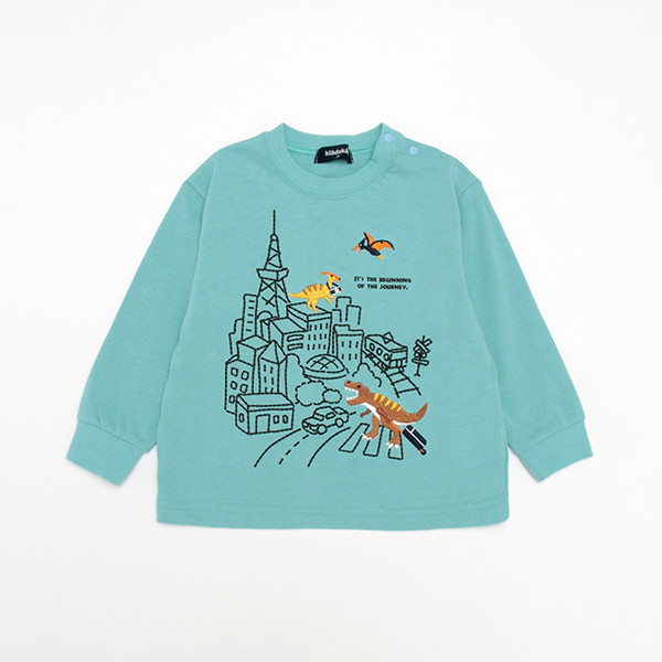 旅ザウルス長袖Tシャツ