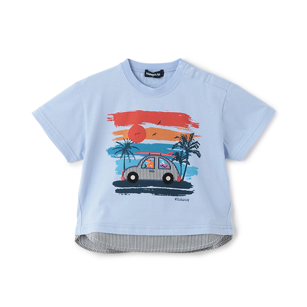 サンセットカー半袖Tシャツ